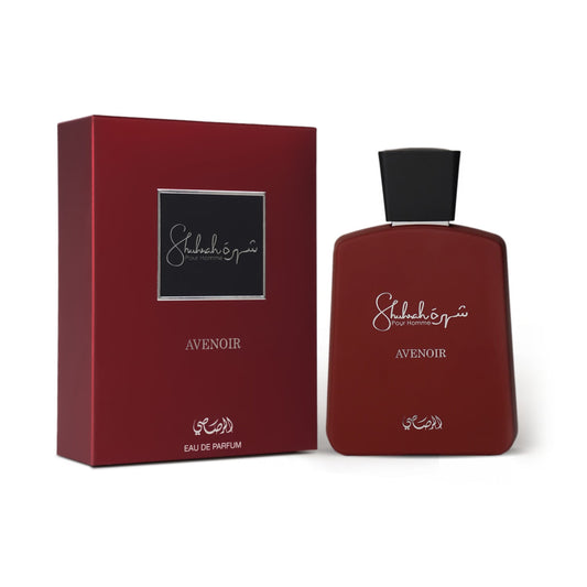 Rasasi Shuhrah Avenoir Eau de Parfum 90 mL – For Men perfume bottle